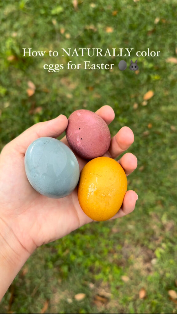 How to Naturally Color Easter Eggs